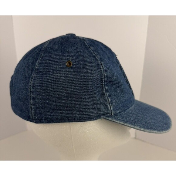 Vintage Tweety Bird Cap 90s Denim Hat Looney Tunes 100% Cotton Stretch Back - Picture 6 of 10